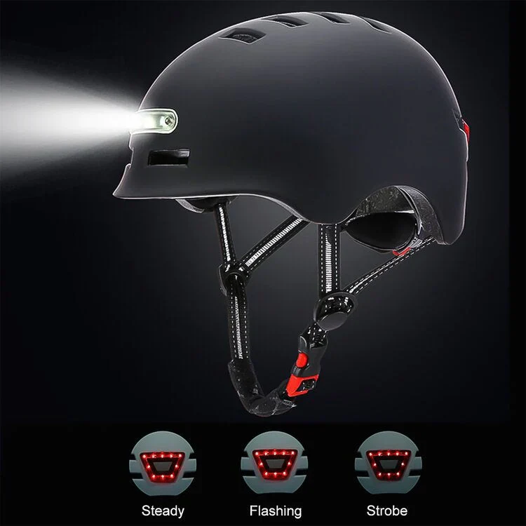 Electric Scooter Safety Helmet with LED Light - Image 3