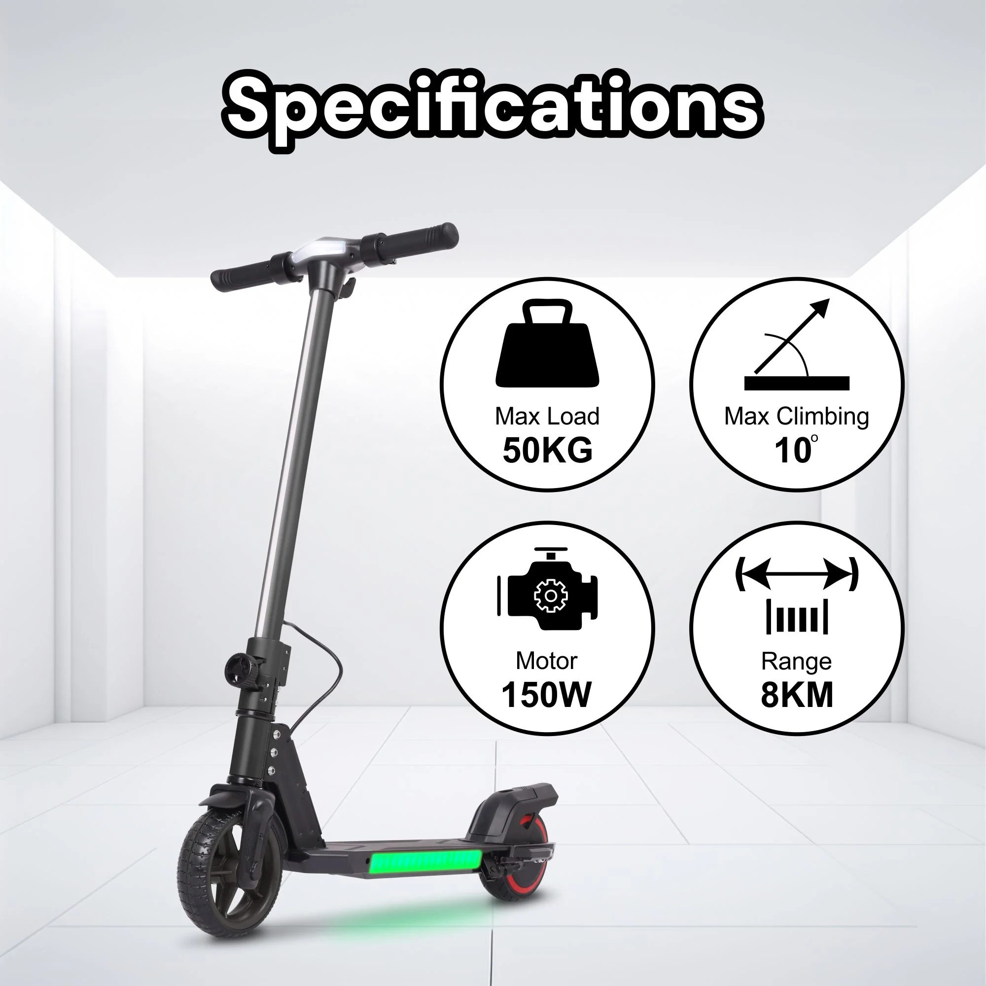 S31 Kids PRO ELECTRIC SCOOTER - LED Lights - 150W Power - High Performance - Image 17
