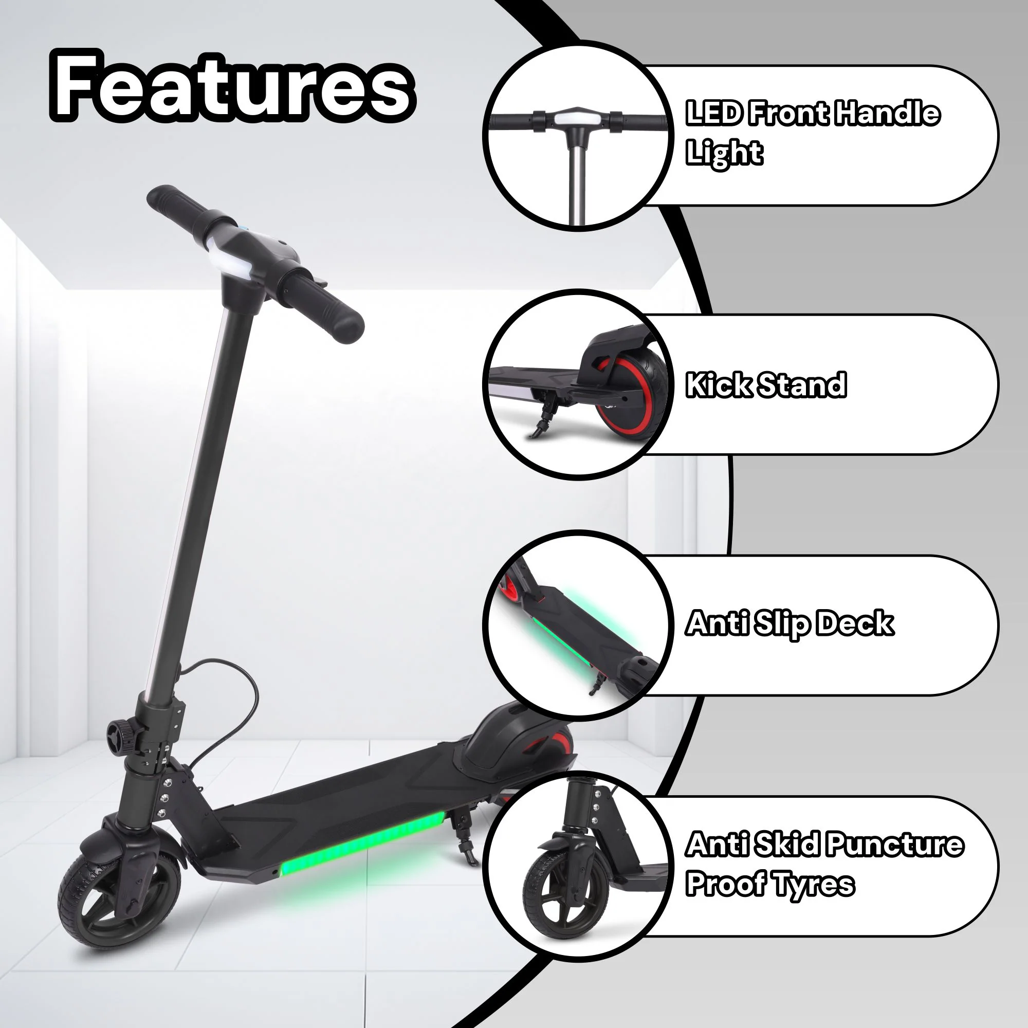 S31 Kids PRO ELECTRIC SCOOTER - LED Lights - 150W Power - High Performance - Image 18