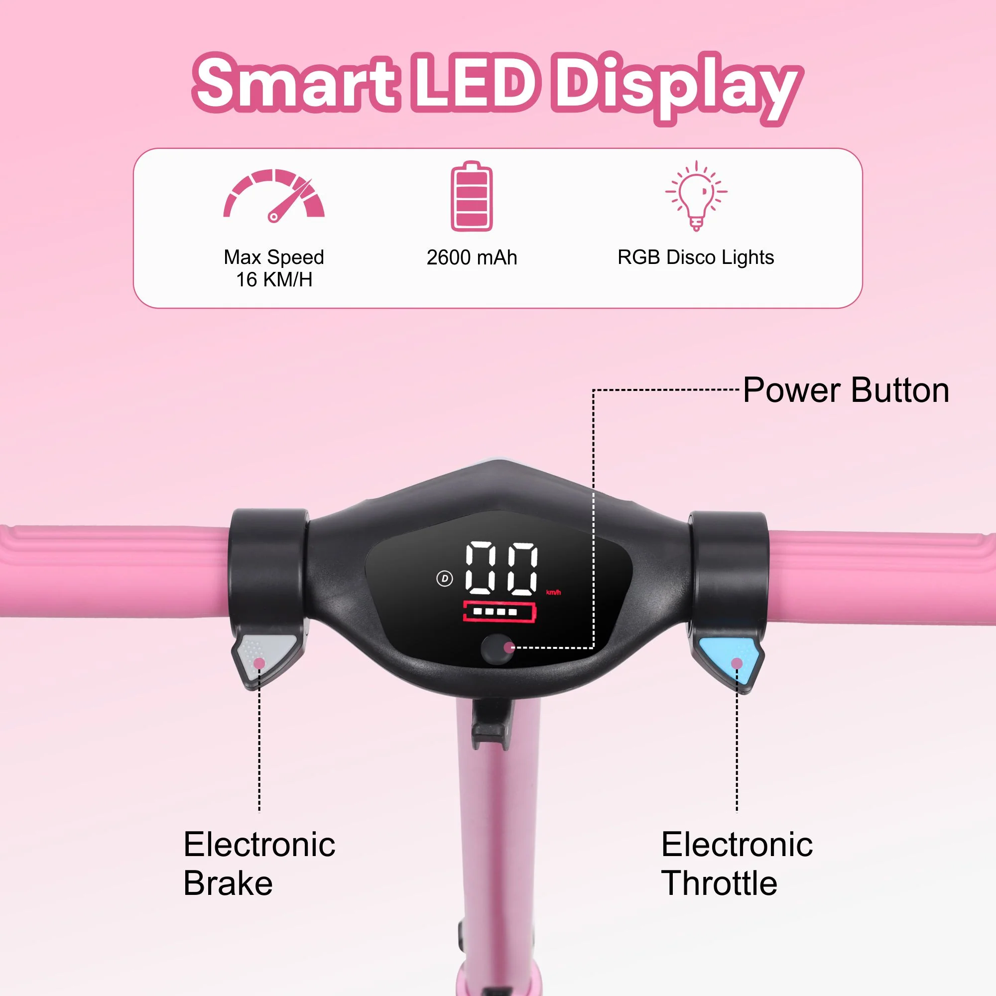 S31 Kids PRO ELECTRIC SCOOTER - LED Lights - 150W Power - High Performance - Image 24