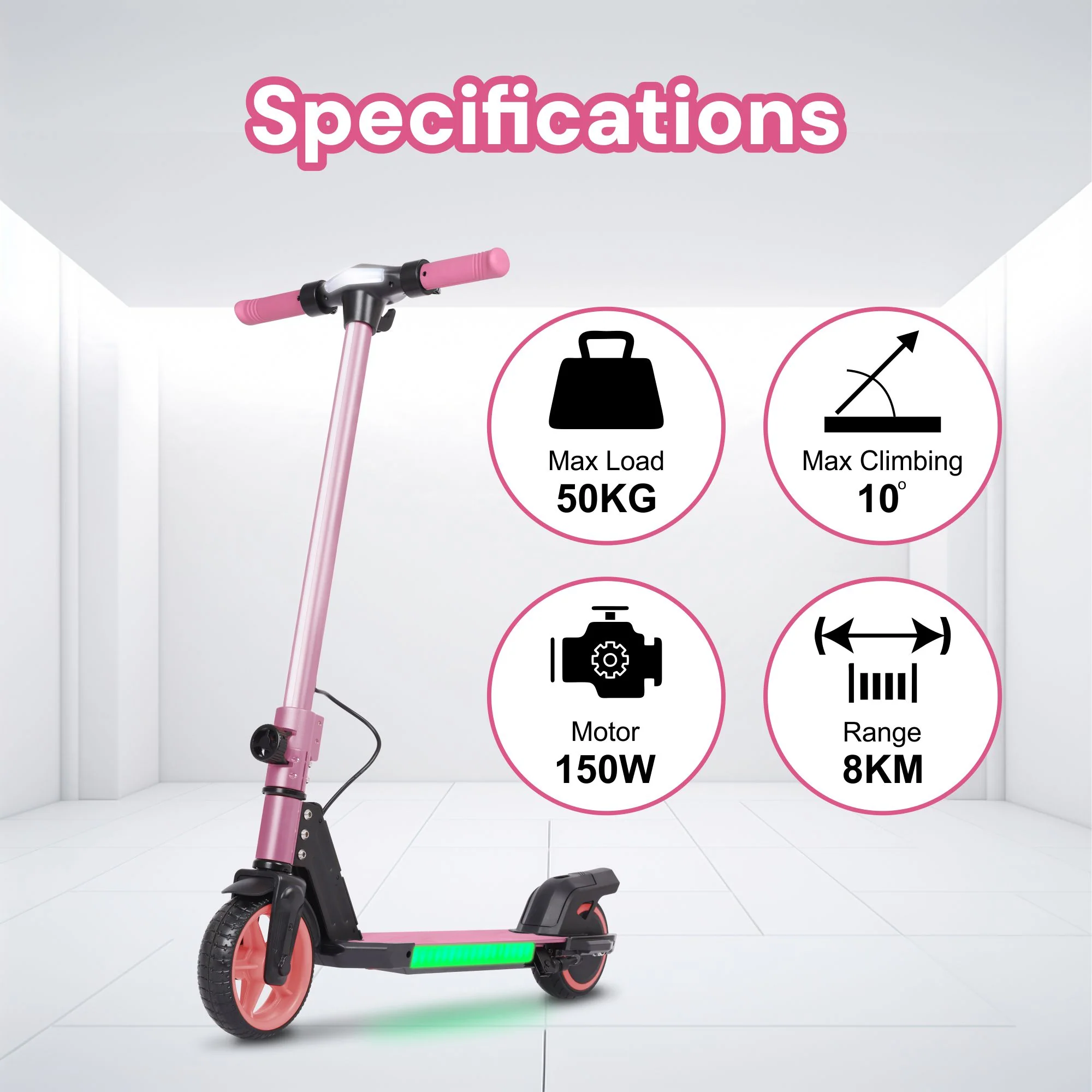 S31 Kids PRO ELECTRIC SCOOTER - LED Lights - 150W Power - High Performance - Image 26