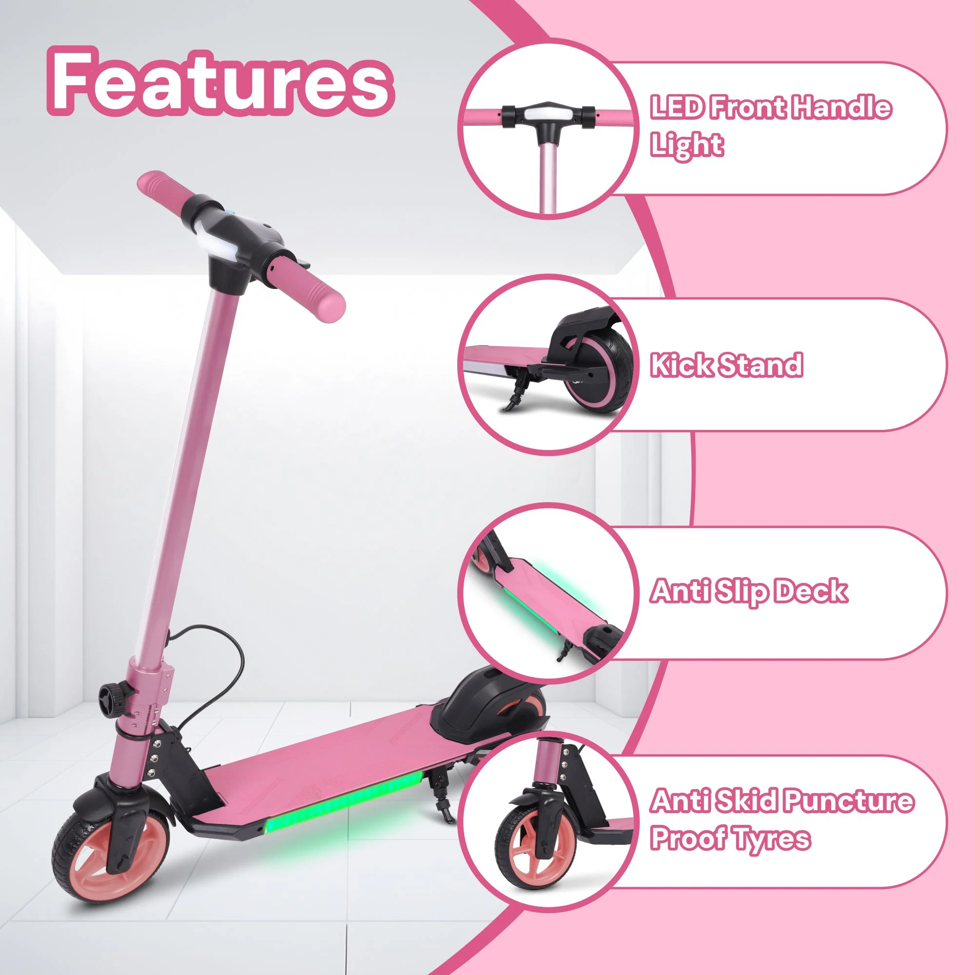 S31 Kids PRO ELECTRIC SCOOTER - LED Lights - 150W Power - High Performance - Image 27