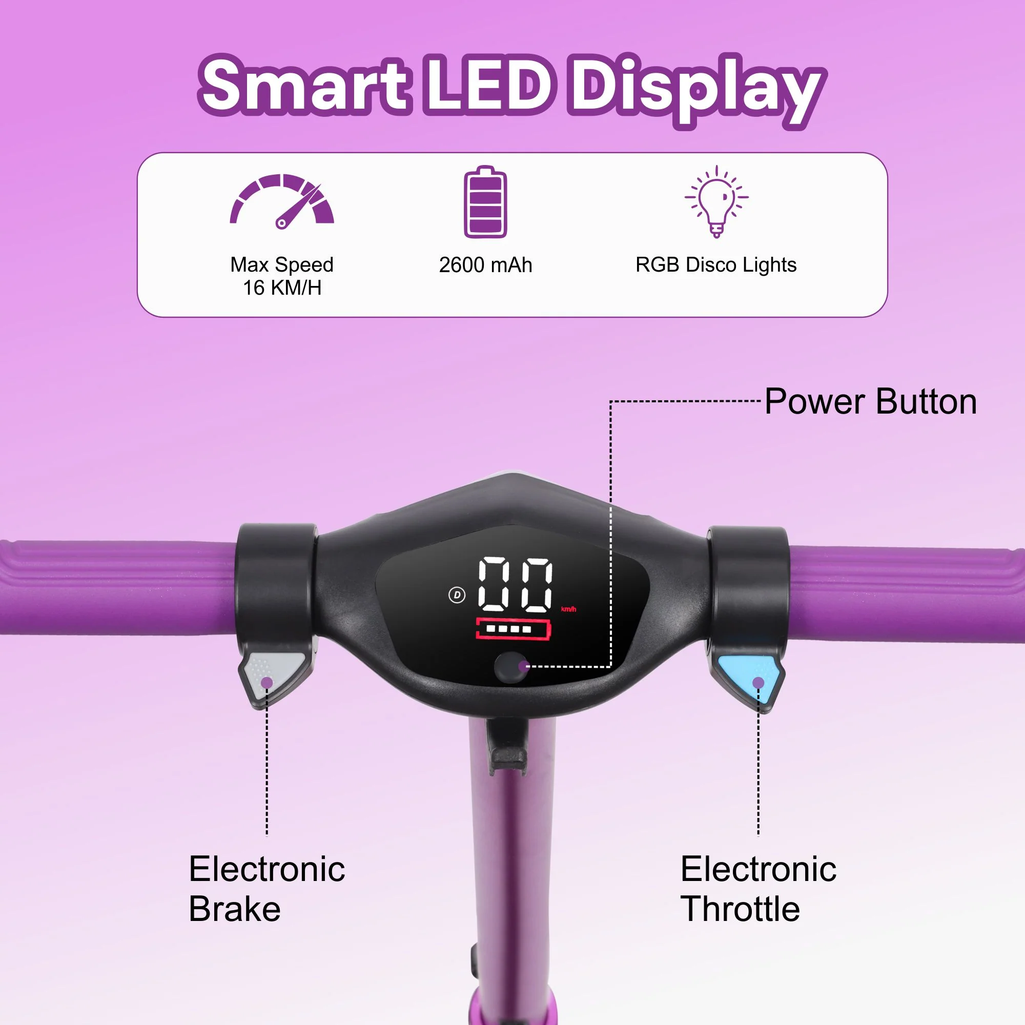 S31 Kids PRO ELECTRIC SCOOTER - LED Lights - 150W Power - High Performance - Image 31