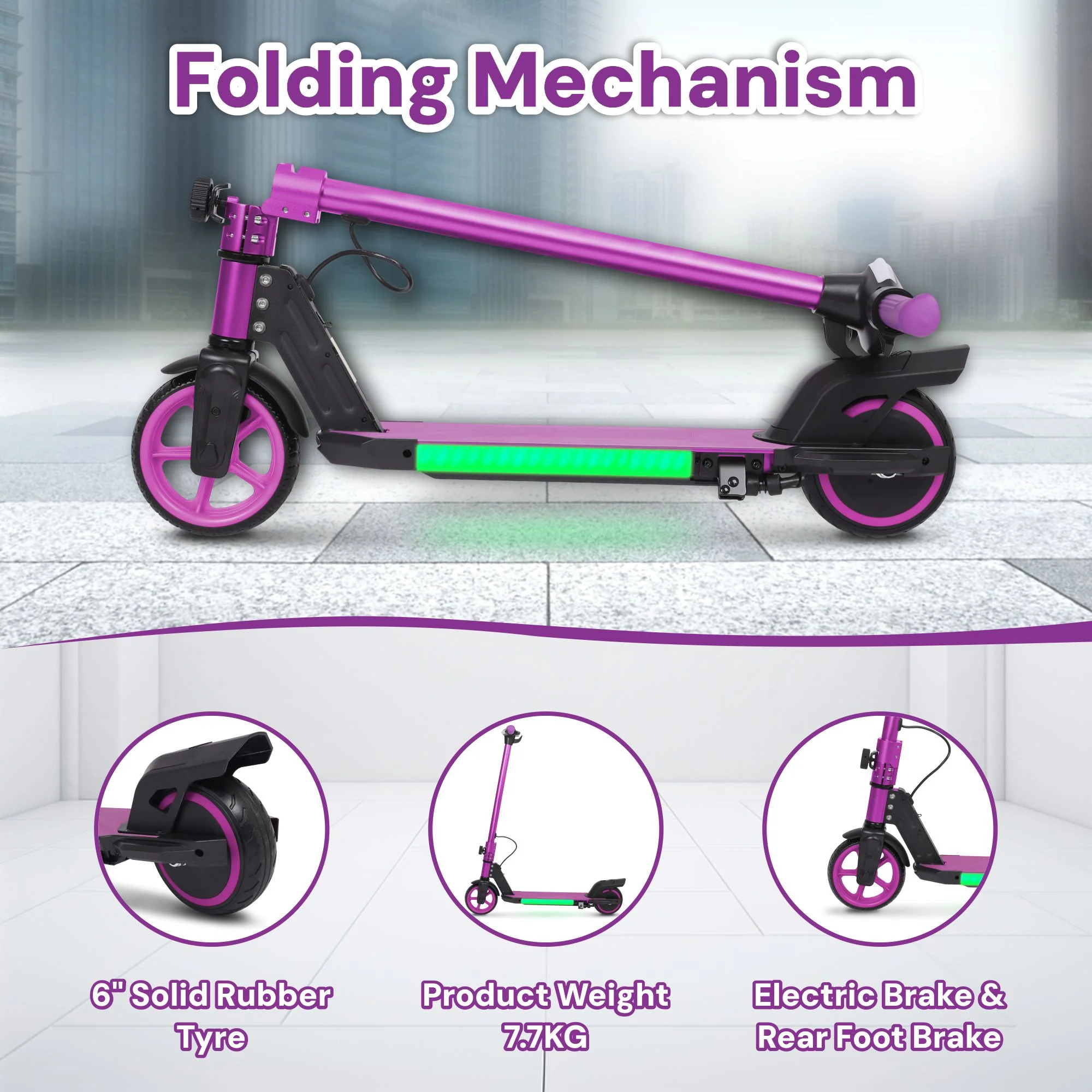 S31 Kids PRO ELECTRIC SCOOTER - LED Lights - 150W Power - High Performance - Image 35