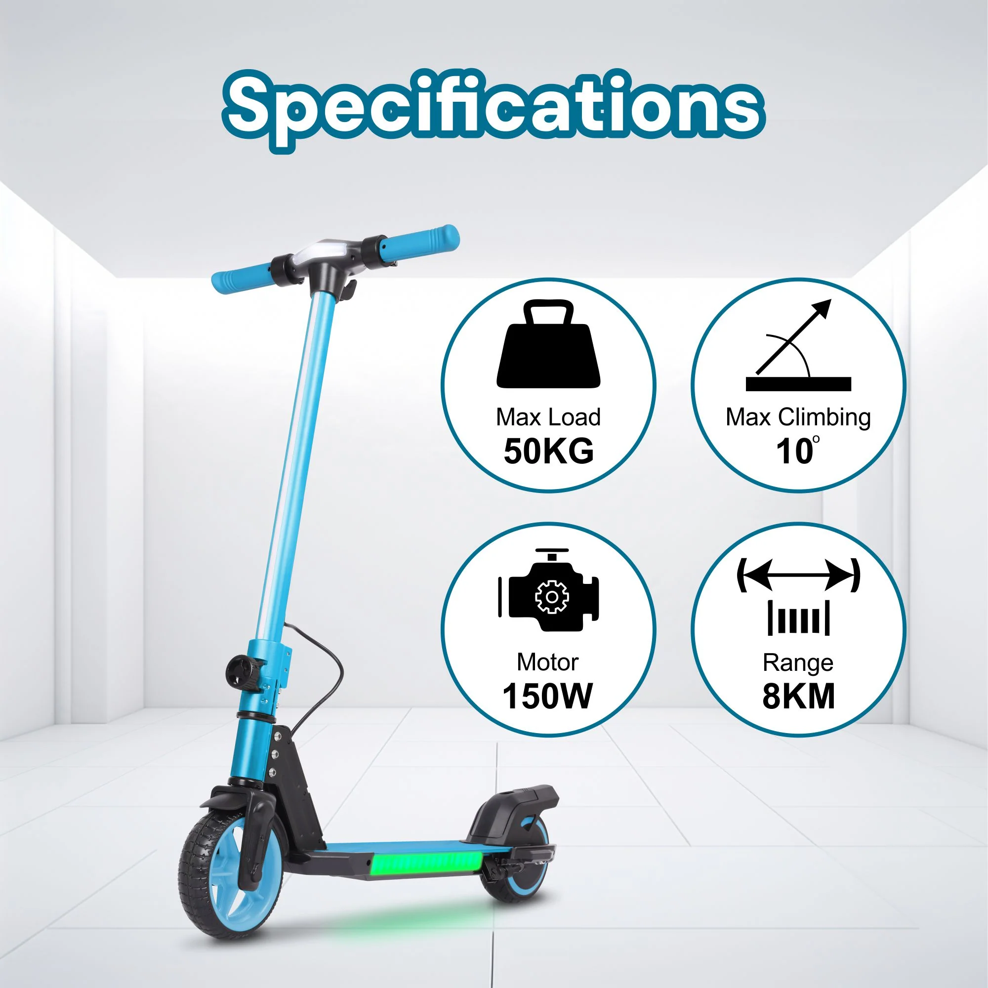 S31 Kids PRO ELECTRIC SCOOTER - LED Lights - 150W Power - High Performance - Image 39