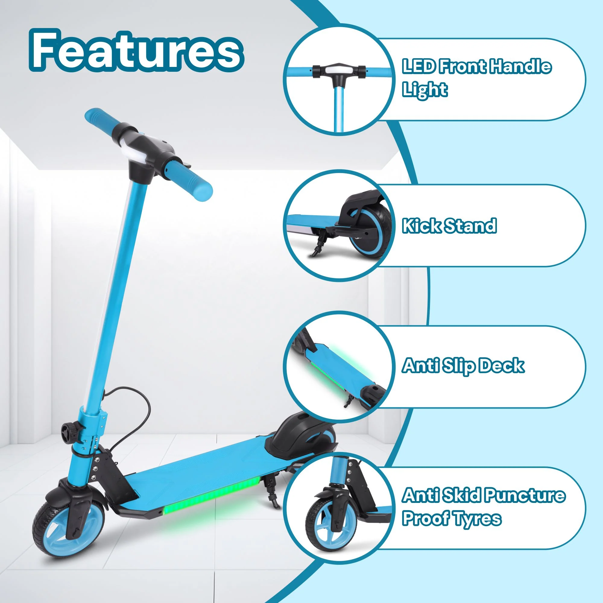 S31 Kids PRO ELECTRIC SCOOTER - LED Lights - 150W Power - High Performance - Image 42