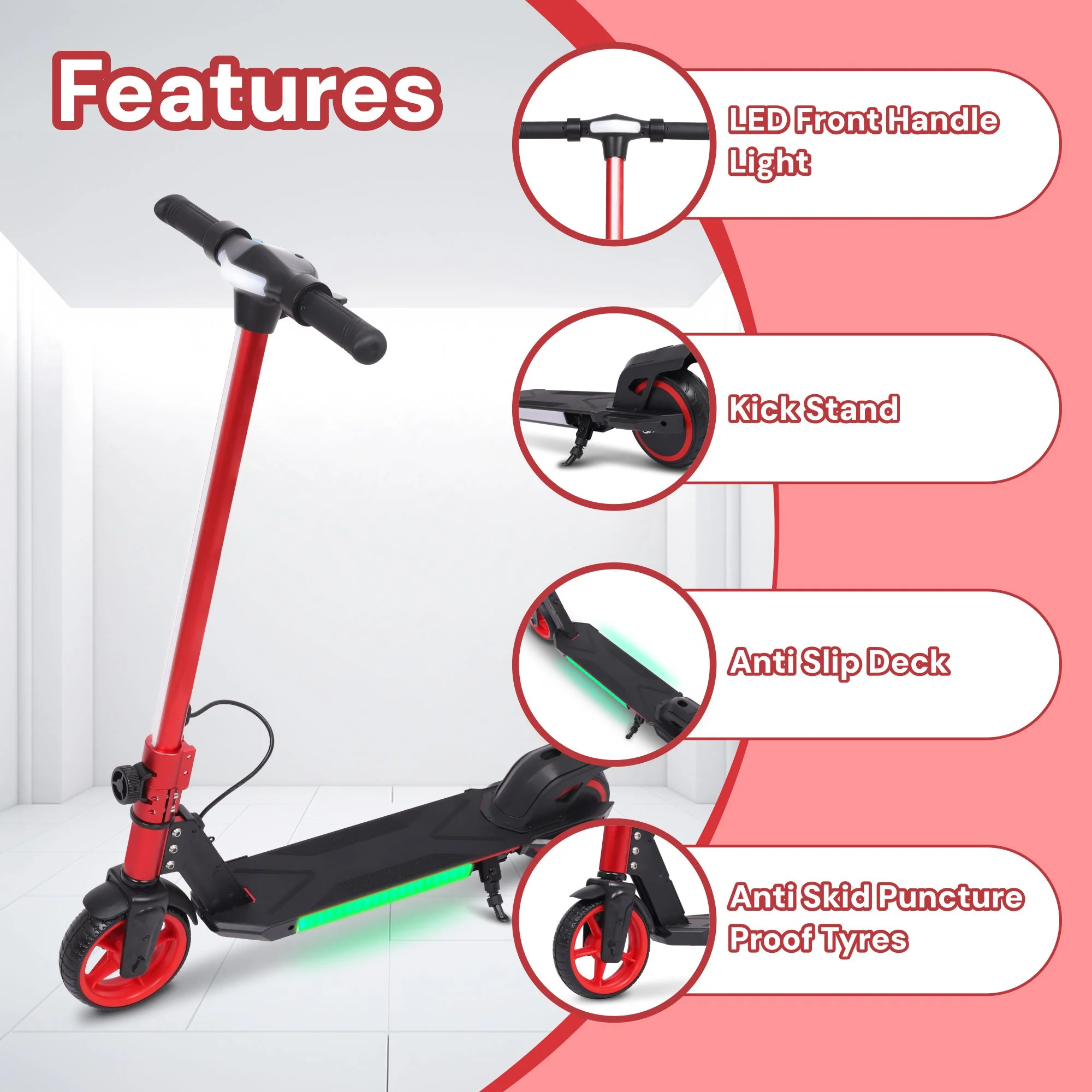 S31 Kids PRO ELECTRIC SCOOTER - LED Lights - 150W Power - High Performance - Image 45