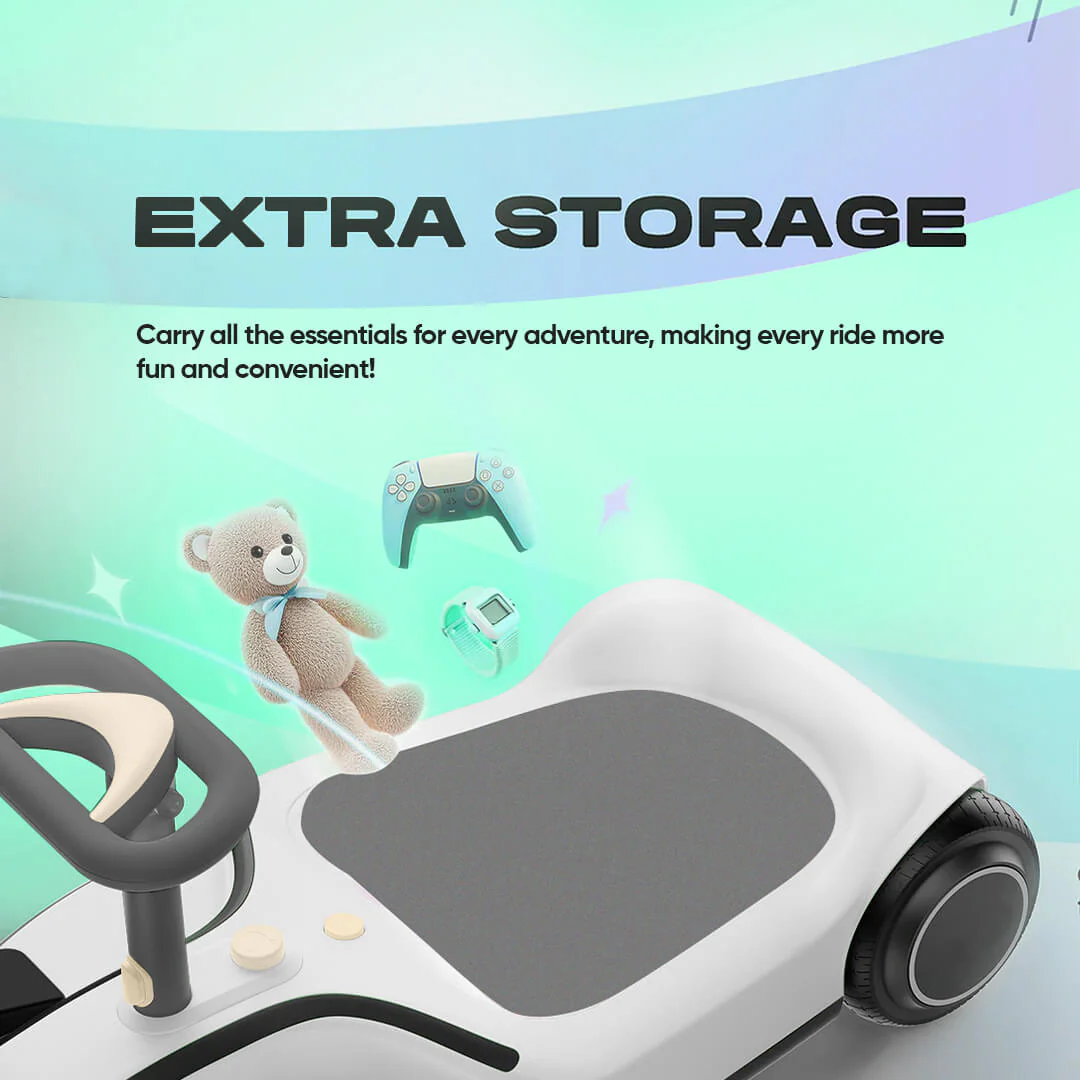 WizzKart - Ride On Car with Bluetooth Speaker & Disco LED - Image 6